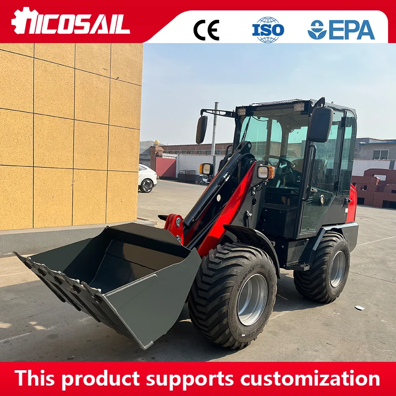 

KZL918 Hydrostatic Loader 1350mm Safe Dumping Distance After Extension 45° Articulation