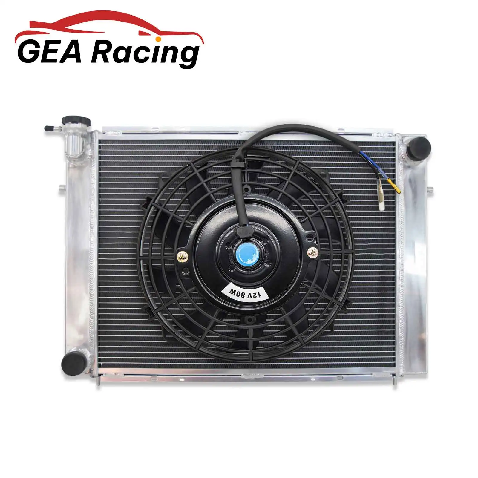 

2 Row Aluminum Radiator + Fan for 1986-1997 Holden VL VN VS VP VR VG Commodore V8 MT