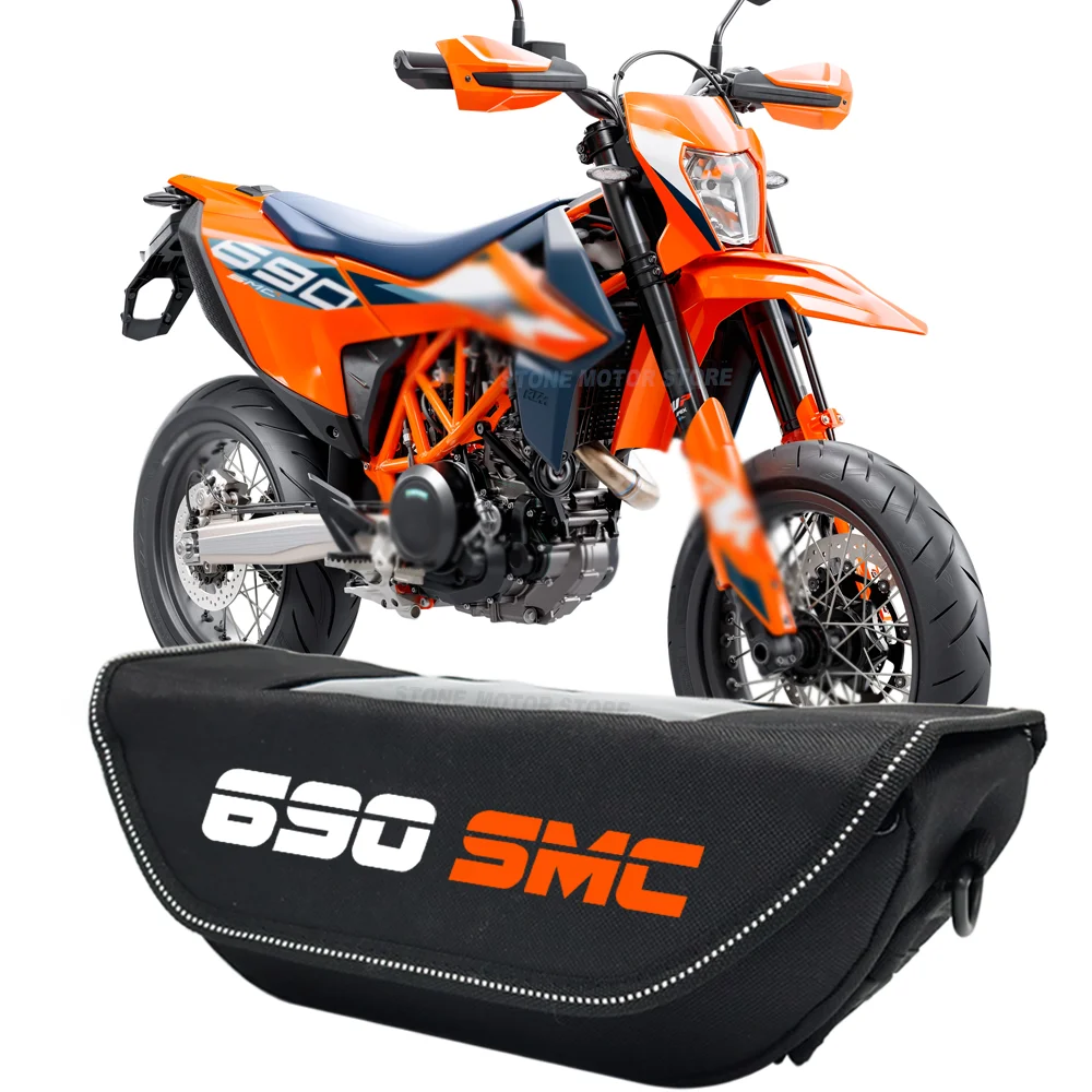 For KTM 690 SMC R 690SMC R 690smc 690 smc  2023 Motorcycle Accessories Storage Travel Tool bags Waterproof Handlebar Bag