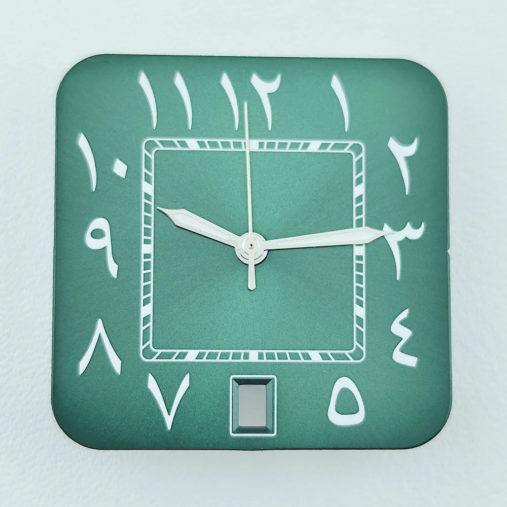 New NH35 dial square Roman dial Arabic dial custom logo men's watch suitable for NH 35 movement watch accessories