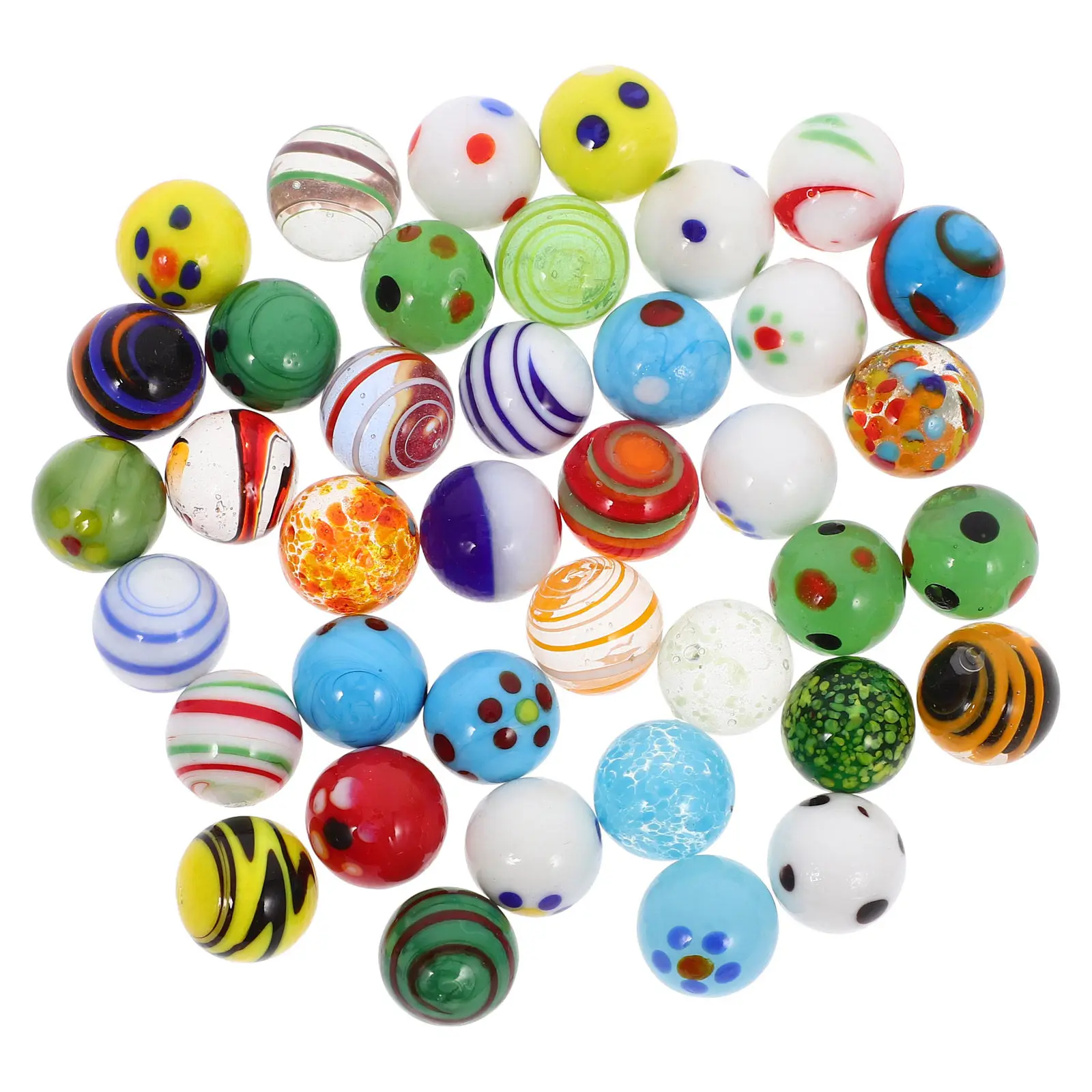 

38Pcs Premium Glass Marbles Safe for Fish Tanks Glass Balls Decorative Marbles for Vase Filler Garden Pathway Butterfly Feeder