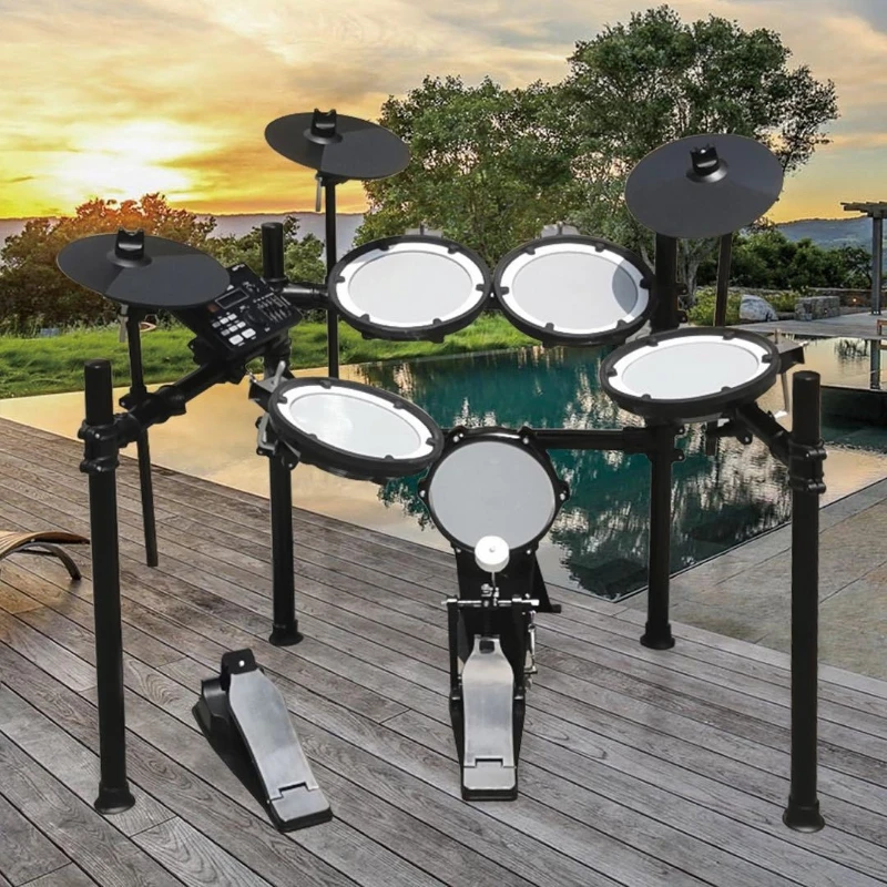 

Portable Electronic Drum Set Adults Children Practice Electric Drums Outdoor Performance Drums Beginners Percussion Instrument