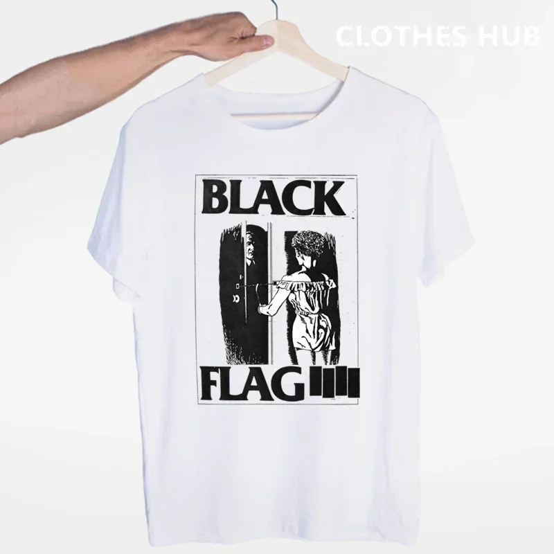 Black Flag Punk Rock Band Henry Rollins large bars T-shirt O-Neck Short Sleeves Summer Casual Fashion Unisex Men And Women Tshir