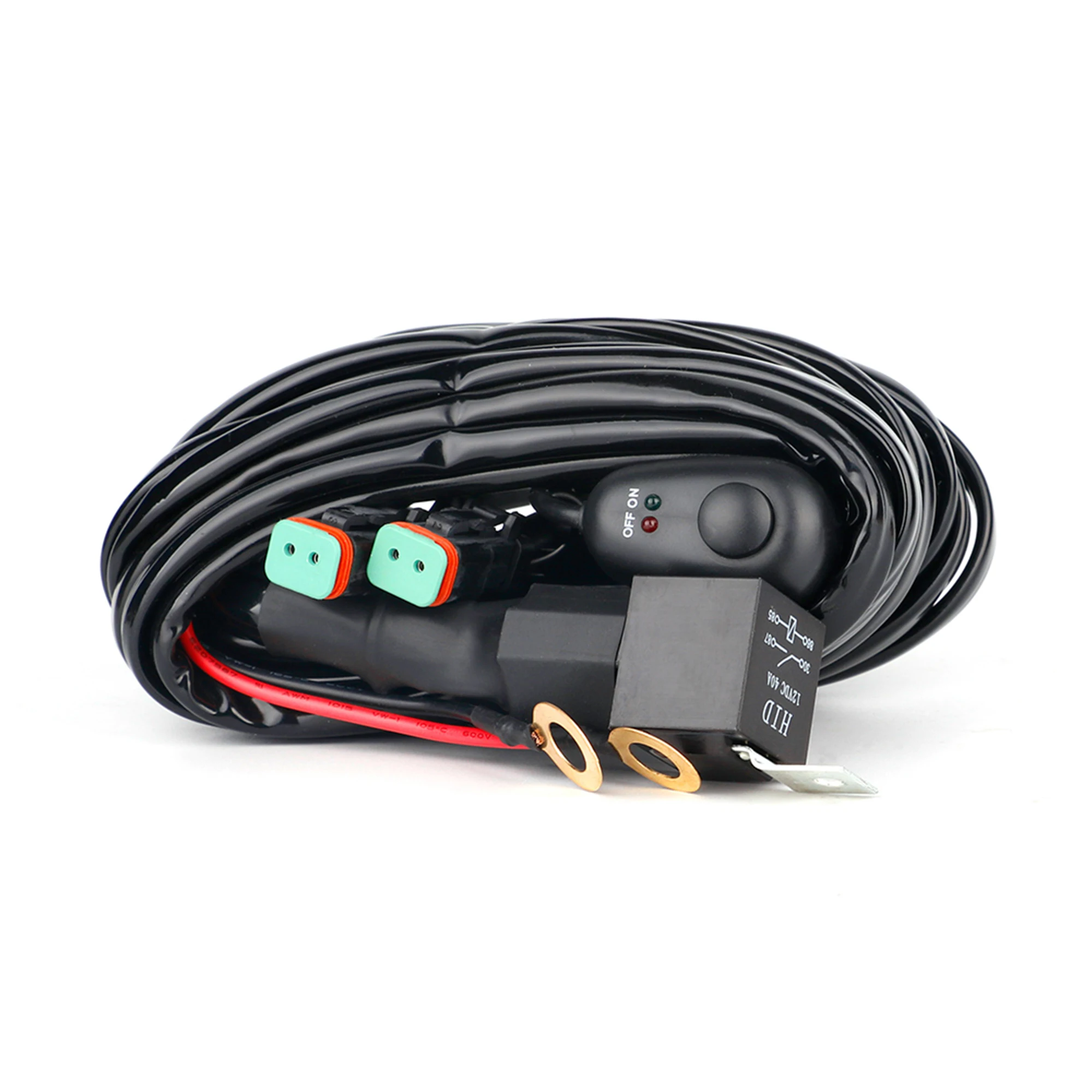 kit-cablaggio-serie-h1-30m-con-2-uscite-interruttore-a-goccia-16awg-ingresso-18awg-uscita-per-barra-luminosa-a-led-camion-atv-utv-barca-max-120w