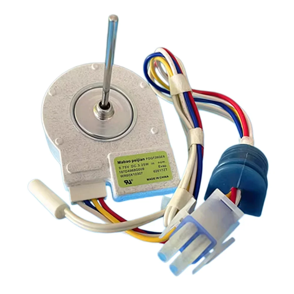

New Double Door Fan Motor for Brand Refrigerators with Temperature Sensing FDQT26GE6 9.75V Refrigerator Parts for Freezer And Co