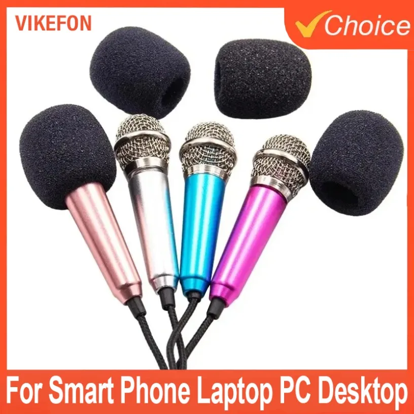 3.5 مللي متر ستيريو ستوديو Mic KTV كاريوكي ميكروفون صغير محمول للهواتف الذكية الكمبيوتر المحمول سطح المكتب يده ميكروفون الصوت