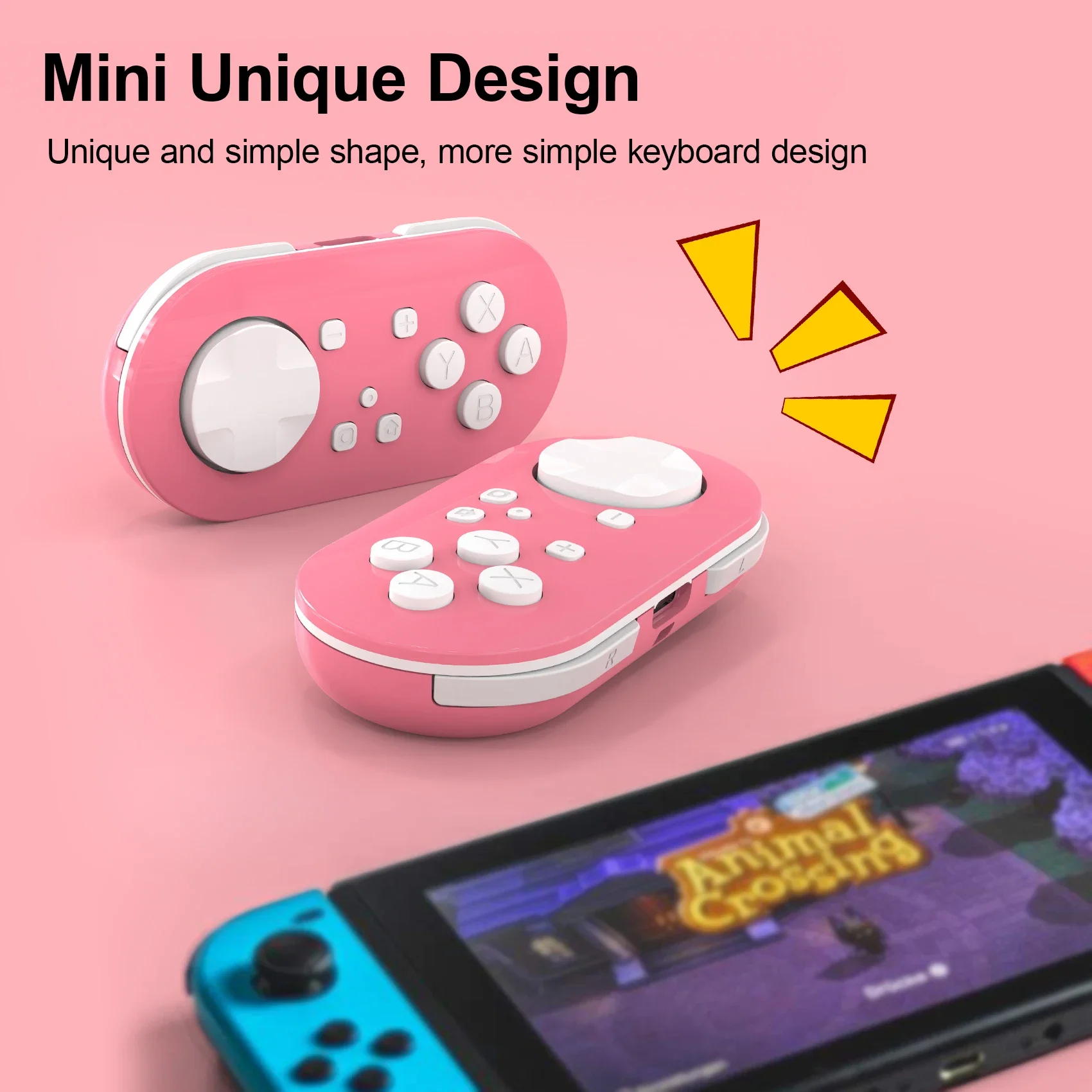 LinYuvo KS54 Joystick per Switch Pro Gamepad wireless Metal Rocker Crystal Key Joypad per Switch OLED Maniglia Controller di gioco