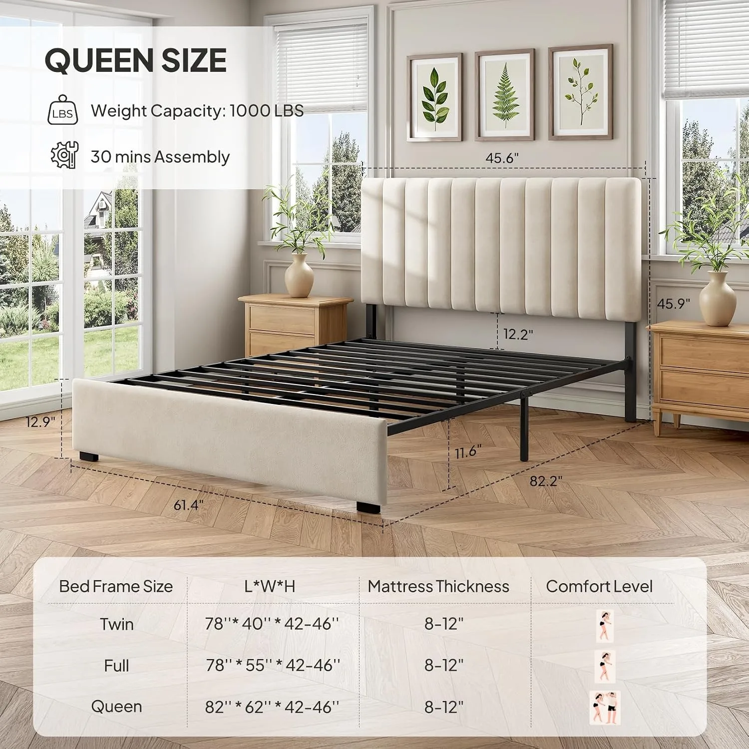 Thumbnail 3 - #4 Cheapest Upholstered Headboards Deals You Can Get