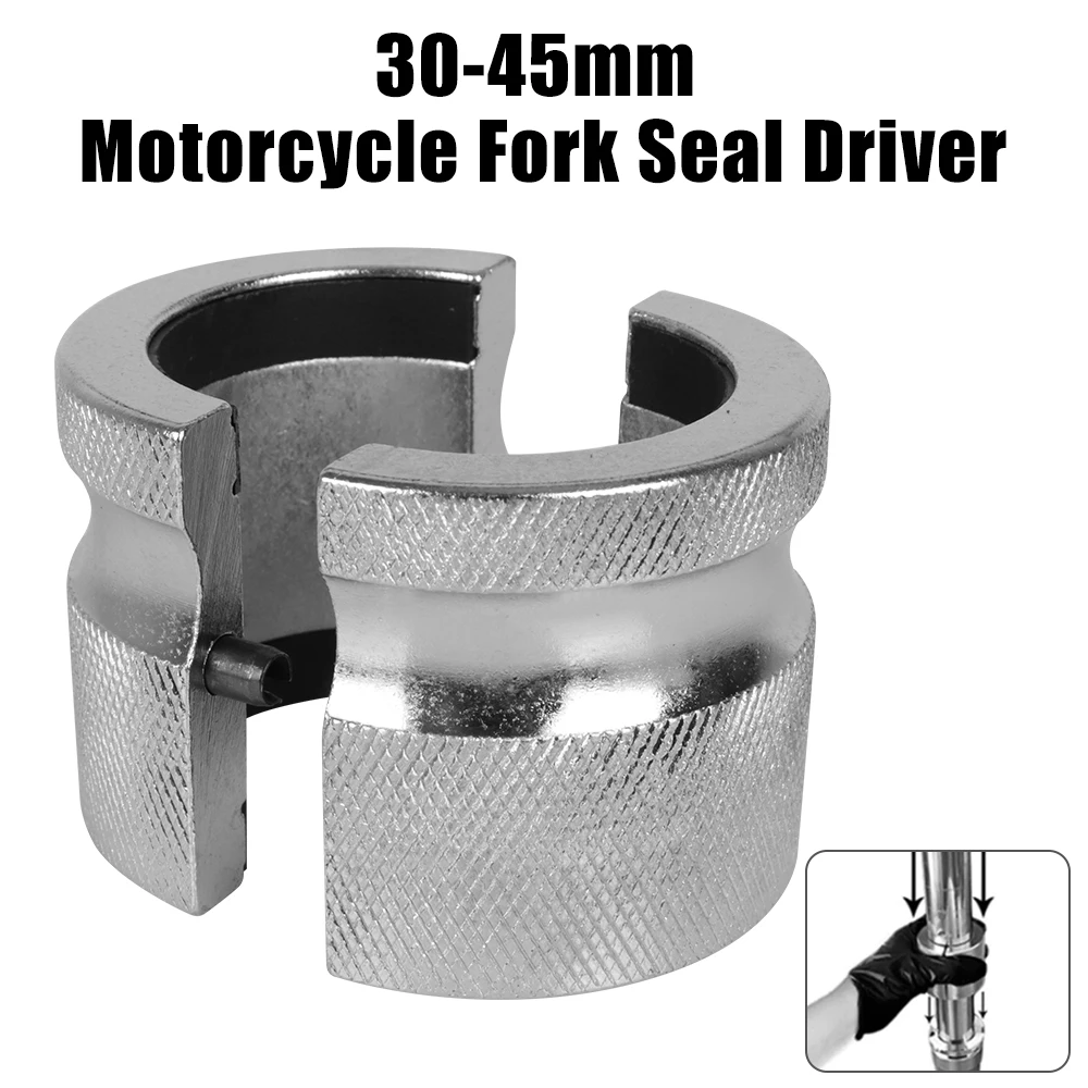 

Adjustable Carbon Steel Motorcycle Fork Seal Driver 30-45mm Works On Conventional Inverted Forks Instal Oil Seals Install Tool