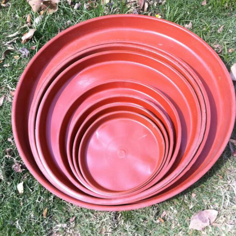 

Durable Plastic pot Tray Garden round Flower Pot Plant Saucers Base stand trays Saucer Indoor Outdoor Home gardening supplies D4