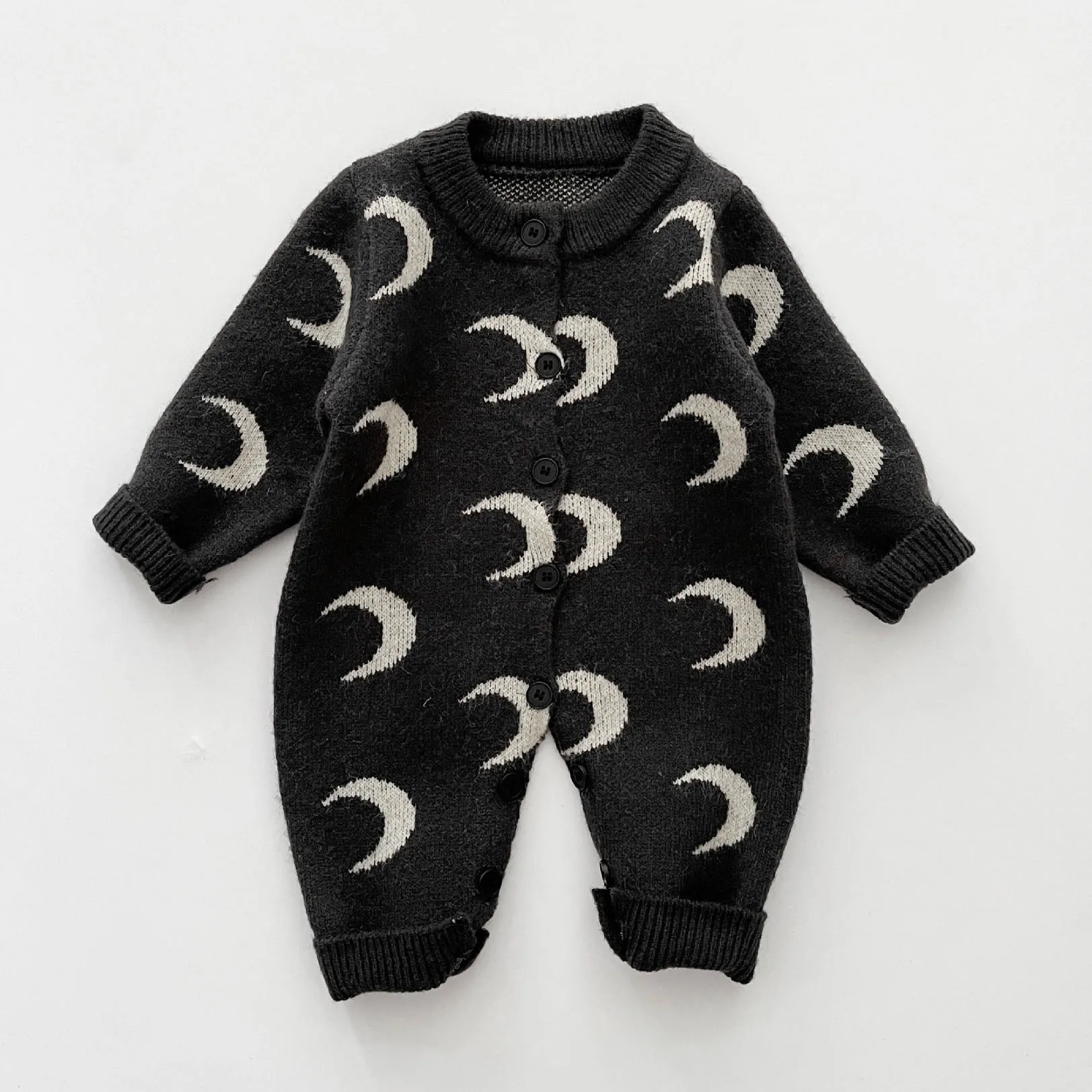 0-24M Newborn Kid Baby Boy Girl Winter Clothes Knit Sweater Baby Romper Thick Warm Jumpsuit Long Sleeve Knitwear Outfit