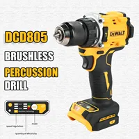 DEWALT DCD805 20V Power Tools Brushless Impact Drill Cordless Electric Screwdriver Multi-Function Hand Drill