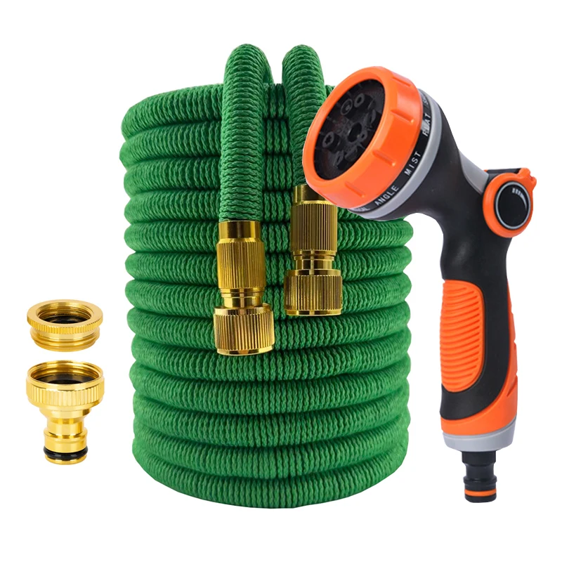

Flexible Garden Hose Water Gun Nozzle Expandable Water Pipe High Pressure Car Wash Garden Lawn Cleaning Magic Hose 25FT-100FT