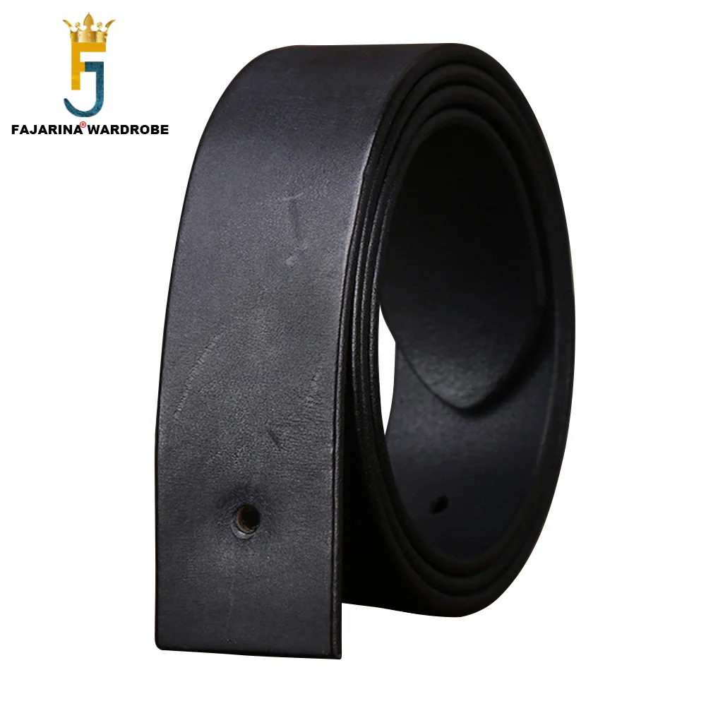 

FAJARINA Top Quality Solid Cowhide Leather Belt Strap Only 3.8cm Wide