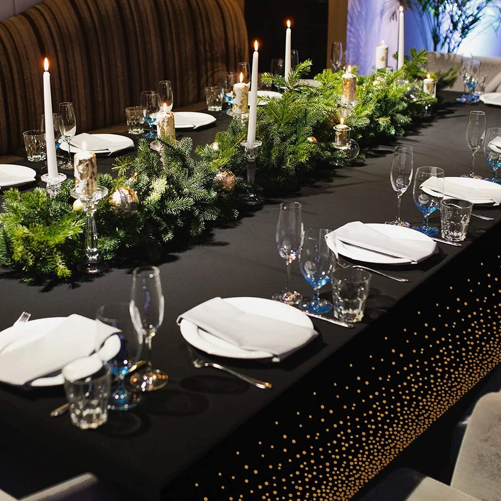Zwart Goud Dot Rechthoek Tafel - Eve Party recensie en prijs