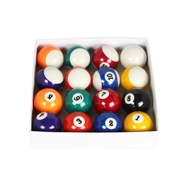 

5.72cm American Standard Billiard Ball Set 16 Ball Durable Synthetic Resin Pool Billiard Ball Practice Tool With Triangle Frame