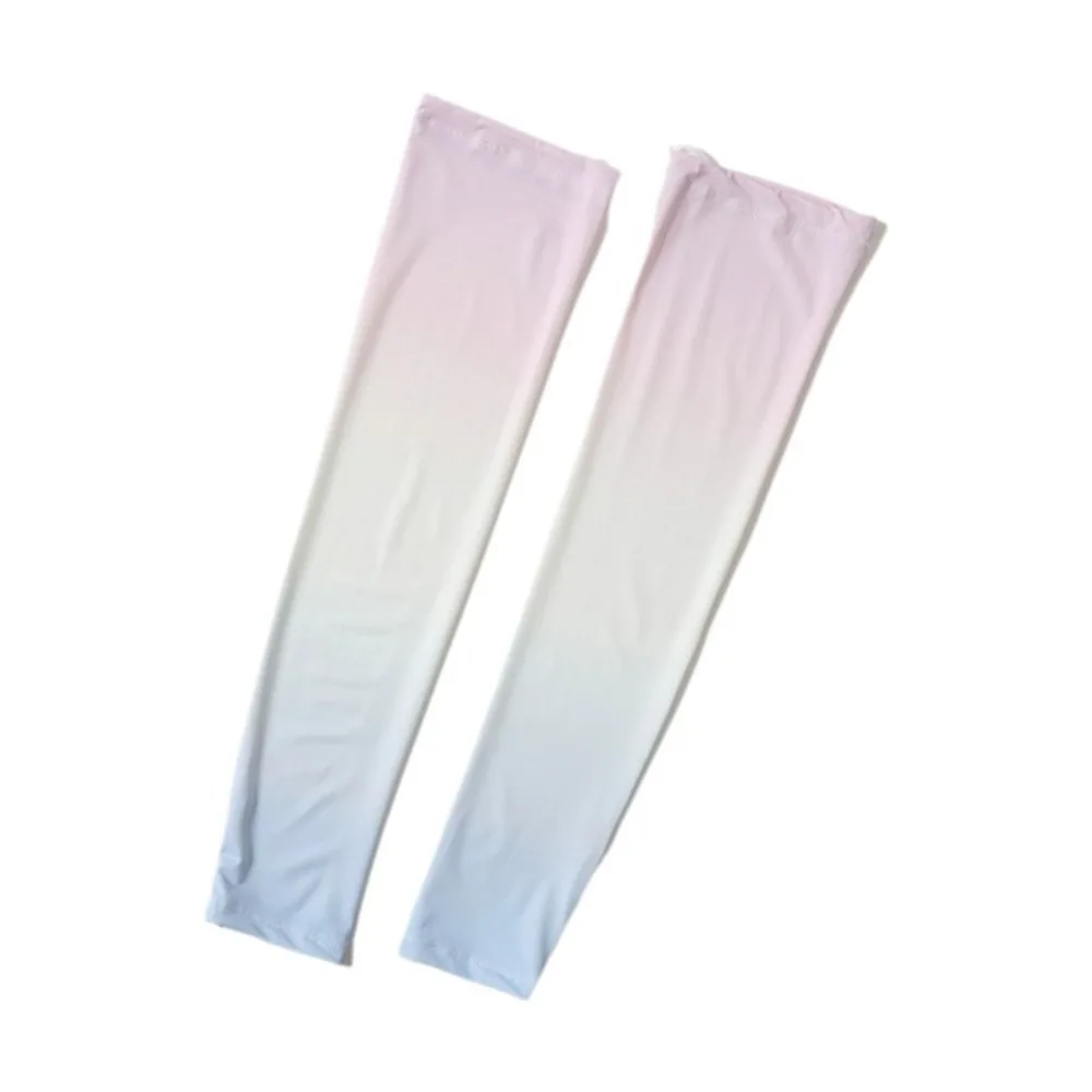 

Pulling Rope Ice Silk Arm Sleeves Flared Gradient Color Sunscreen Arm Sleeves Thin UV Protection Cycling Arm Cover Ladies