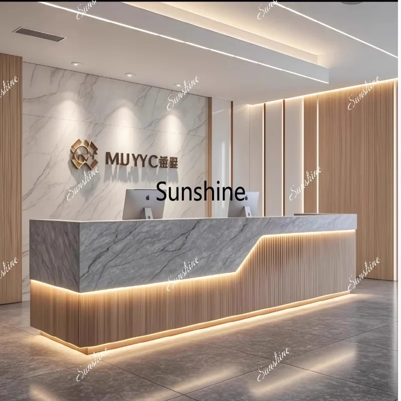 Shop Modern Reception Desks Best Company Aesthetic Simple Desks Design Organizers European Display Scrivania Lounge Furniture