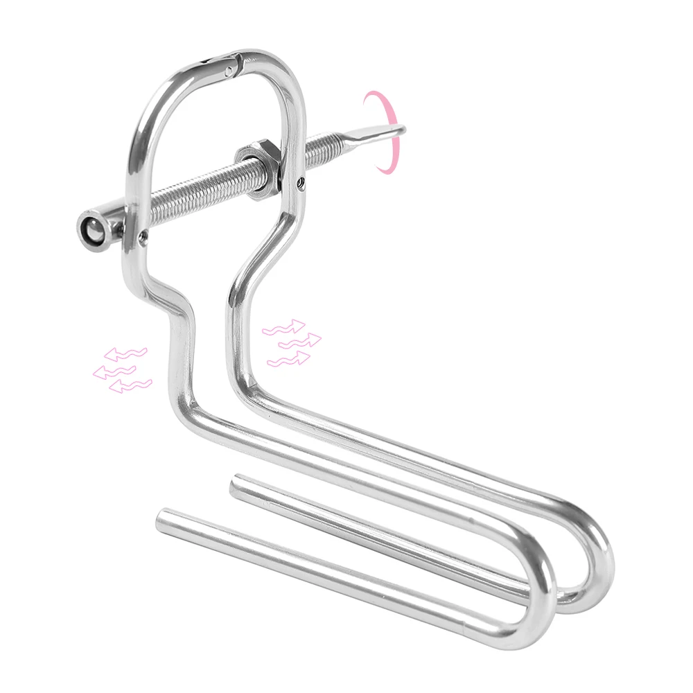 1pcs, Adjustable metal vaginal dilators, anal dilators, vaginal peeping, adult sex toys view 2