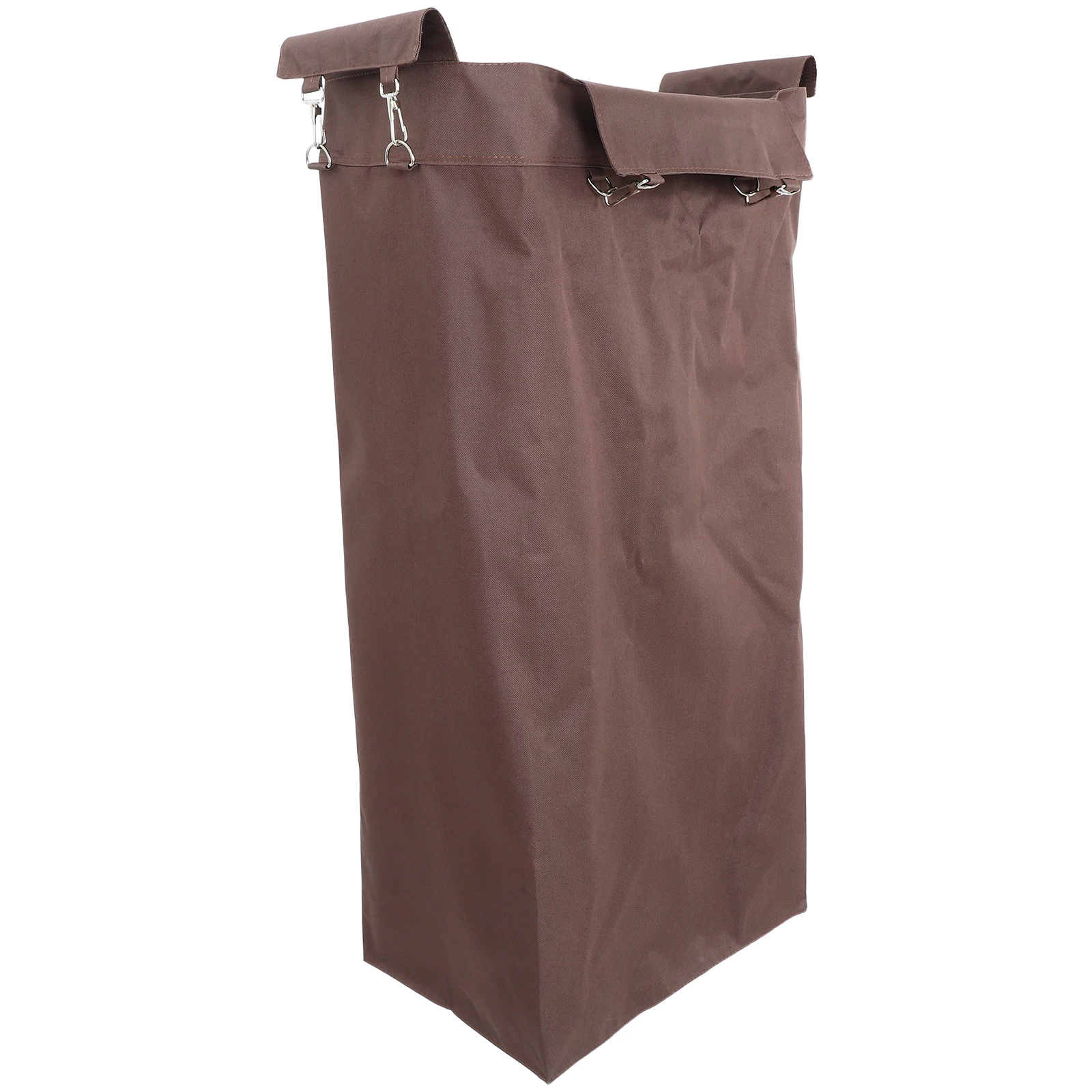 

Linen Storage Bag Cleaning Caddy Hanging Laundry Cart Bags Organizer Brown Custodial Trolley Moisture Resistant