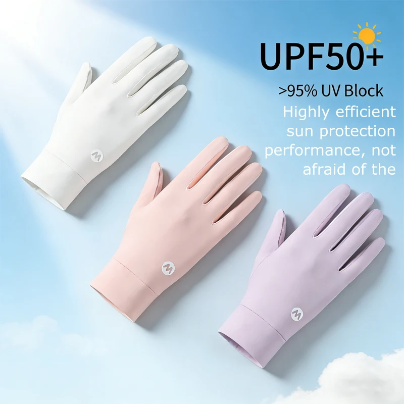 

Touchscreen Compatible Ice Silk Sun Gloves – Non-Slip Silicone Palm Particles, Breathable Outdoor Sun Protection Gear
