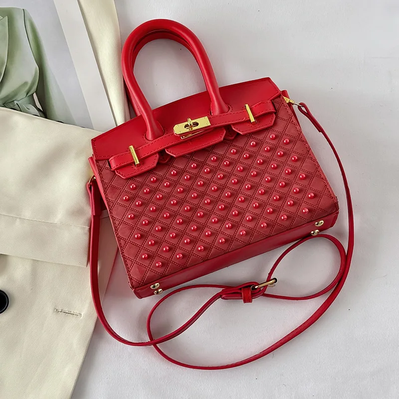 حقيبة كيلي أنيقة للنساء حقيبة كتف عصرية ومحفظة بيركين من الجلد عالي الجودة