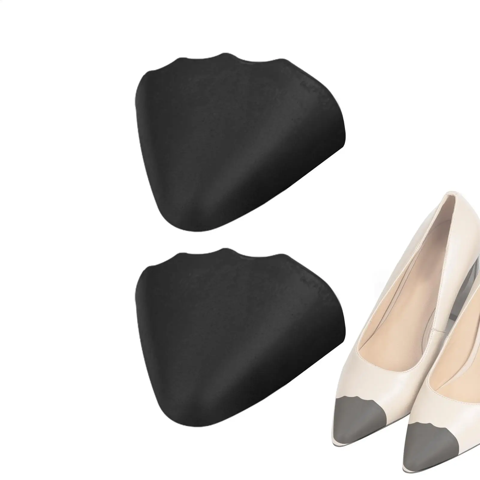 Toe Fillers For Shoes Thickened Soft PU Foam Shoe Filler 1 Pair Toe Inserts Comfortable Anti-Wear Shoe Stuffer For Casual Shoes