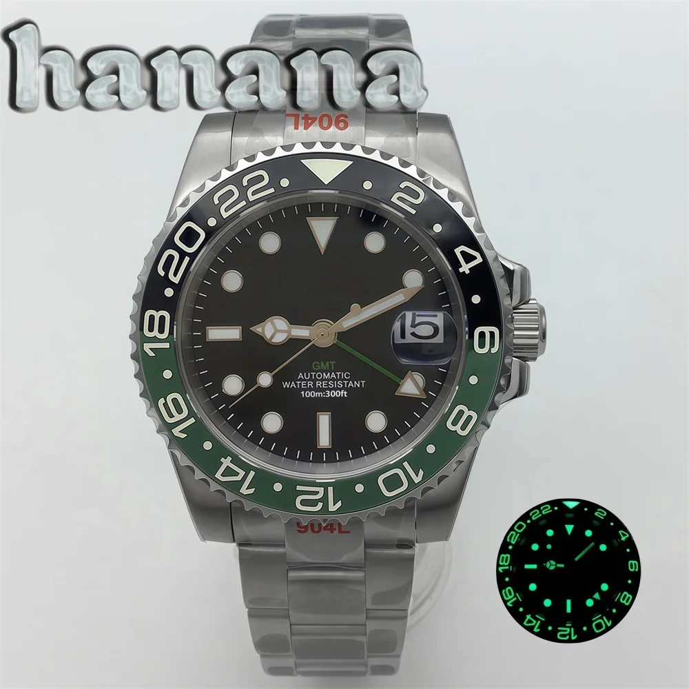 

Мужские механические часы 40 мм GMT DG3804 с индикацией часовых поясов, светящимся циферблатом и безелем, сапфировым стеклом, водонепроницаемостью до 100 метров.