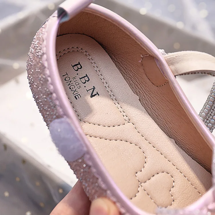 Strass-Haken-und-Schlaufen-Mädchen-Mary-Jane-Schuhe für Partys, Hochzeiten, Shows, elegante, süße Prinzessinnenschuhe – Detail 20