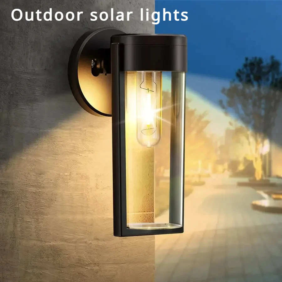 

LED Solar Lights for Warm Light Outdoor Fence Garden Deck Decoration Waterproofing Backyard Courtyard Porch Lights