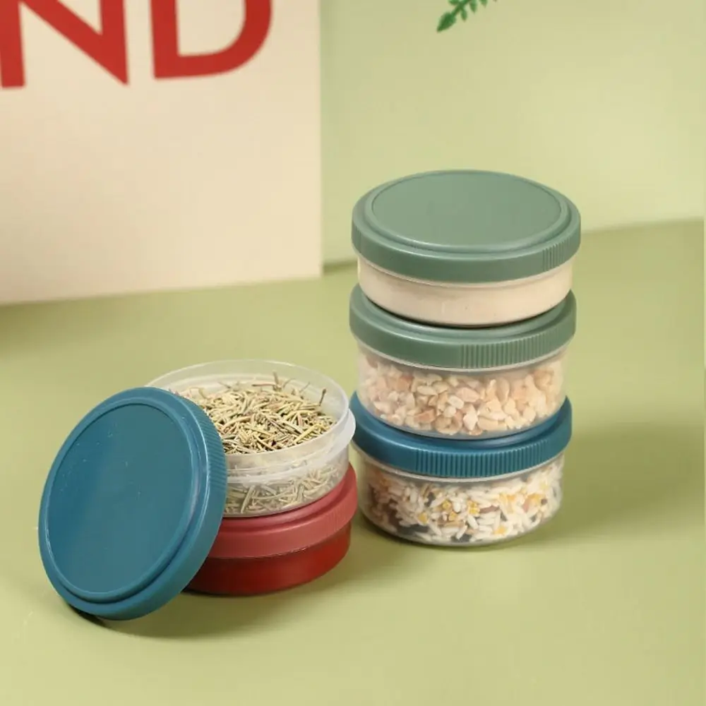 Portable Plastic Salad Sauce Cup 50/75ML Mini Condiment Container Reusable Leak-proof Seasoning Box Outdoor