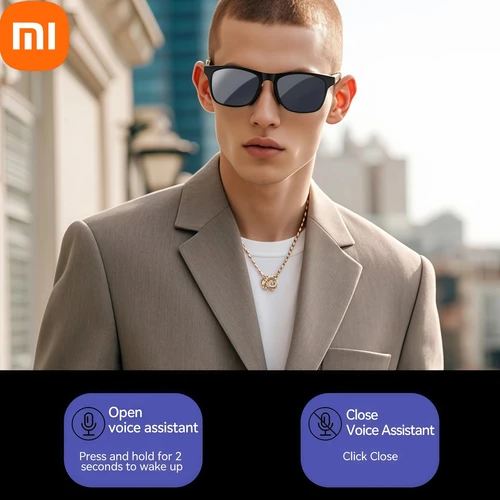 Imagen 2 del producto Xiaomi 4K AI gafas inteligentes cámara multifuncional Bluetooth llamada asistente de voz reproductor de música traducir gafas fotocromáticas HD
