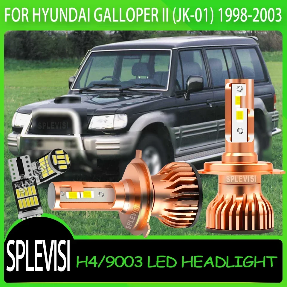 

Wide Beam Range High-Performance Waterproof IP67 H4 LED HEADLIGHT For Hyundai Galloper II (JK-01) 1998 1999 2000 2001 2002 2003
