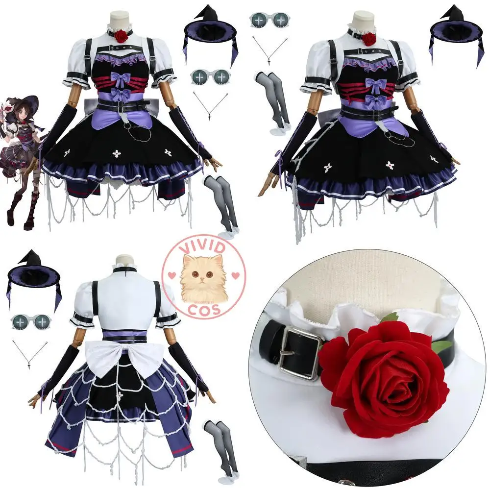 Популярная игра Identity V Gardener Косплей Костюм Аниме Эмма Вудс Милое платье Ролевая игра Наряд для Comic Con Одежда для вечеринки на Хэллоуин