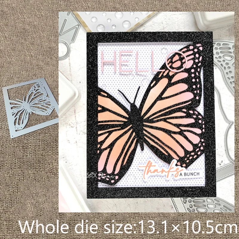 New Design Craft Metal stencil mold Cutting Dies Monarch Butterfly frame scrapbook die cuts Album Paper Card Craft Embossing