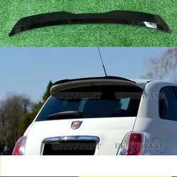 REAR WING SPOILER For Fiat 500 Abarth MK1 2008 2009 2010 2011 2012 ABS Plastic Roof Wing Lip Exterior Parts