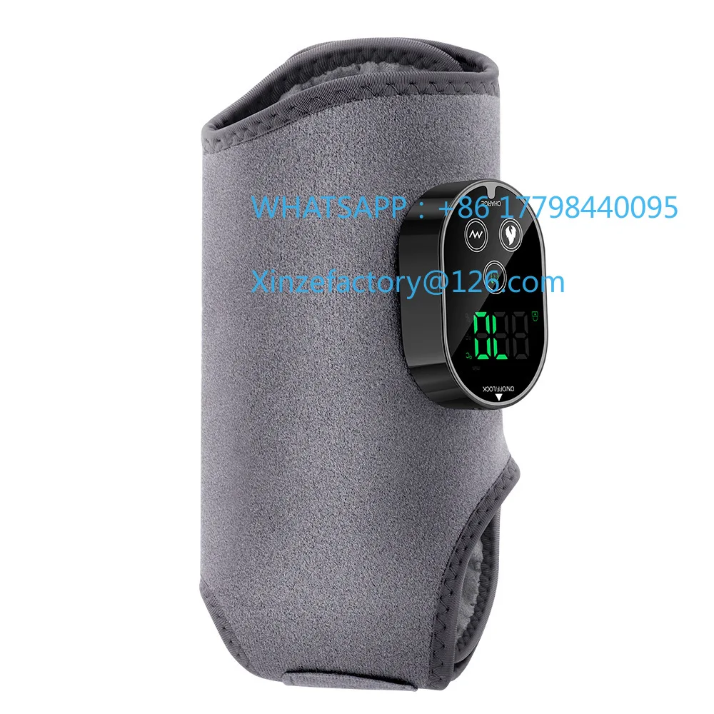 

Настраиваемый вибрационный массажер для ног с горячим компресом, многофункциональная защита лодыжки