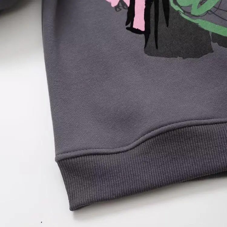 JNLEAOG Herfst Nieuwe Faionable Street Sle Long Sve ronde Ne meisjes bedrukt sweatshirt polyestervezel damestrui