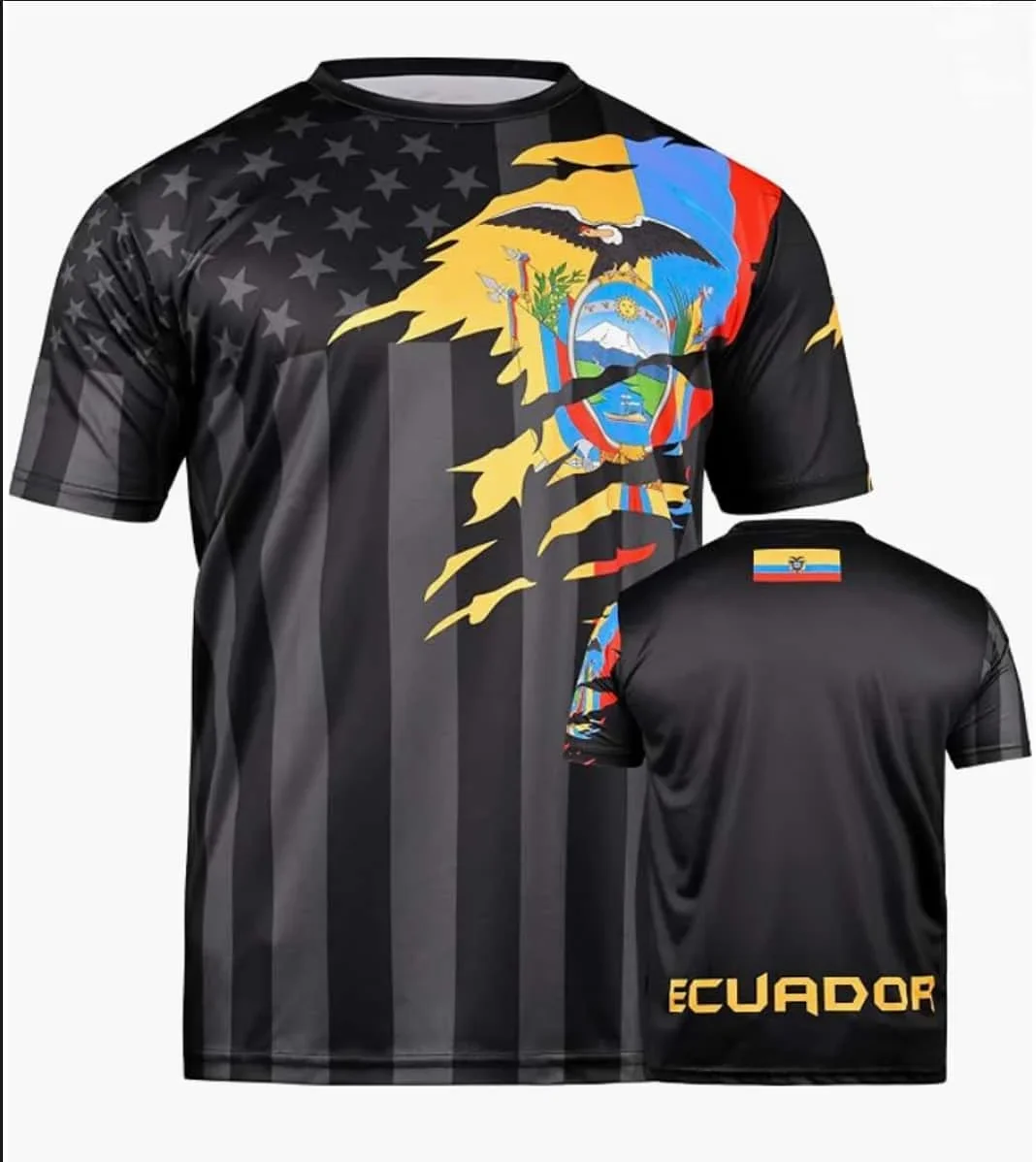 NEUES Fußballtrikot im Nationalflaggen-Stil mit schwarzem Streifenmuster und V-Ausschnitt, atmungsaktiv, passend für Eltern und Kinder, heiß begehrt – Detail 12