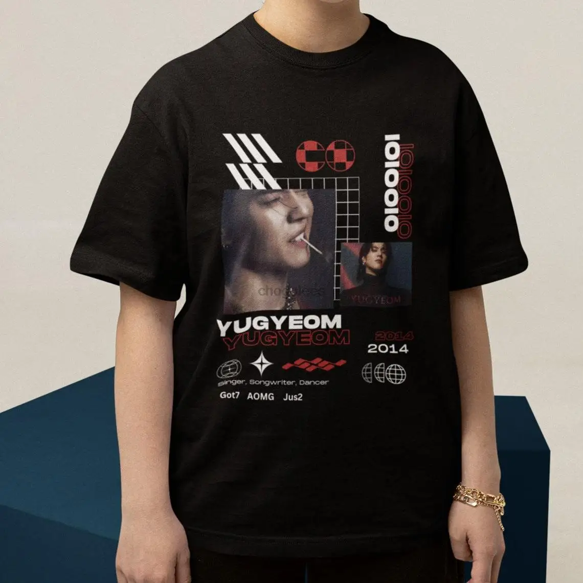 Yugyeom Got7 Shirt Kpop Gift Idea Europa Toure Fan Made - Softstyle T-Shirt