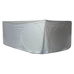 Truck Sunshades For Windshield Sunshade For Truck Windshield Semi-Truck Sun Shade For Front And Side Windows 240T Foldable