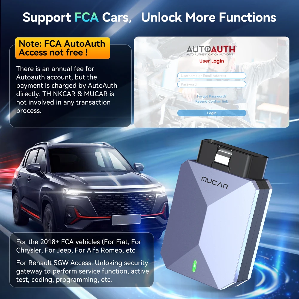 MUCAR BT200 MAX Lifetime Free AI Car Diagnostic Tool CANFD All System Diagnosis Scanner 15 Reset Bi-Directional OBD2 Code Reader