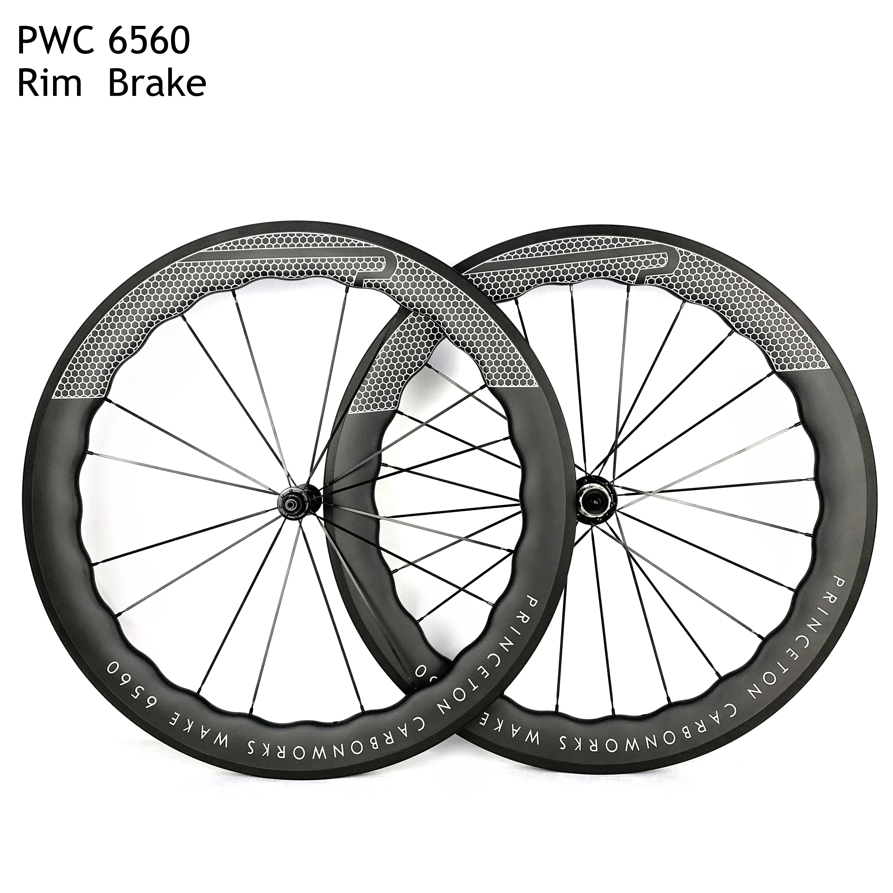 

Princeton 700C Full carbon Road Bicycle Rim V Brakes 6560 width 28mm Fiber Bike Wheel Set Matte With Clincher/Tubeless/Tubular