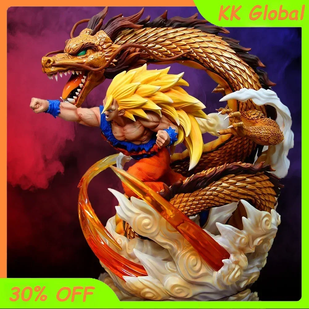 29.5Cm Dragon Ball Anime Figuur Son Goku Vuist Periferie Actie Figuur Collectie Ornamenten Desktop Model Pop Cadeau Speelgoed