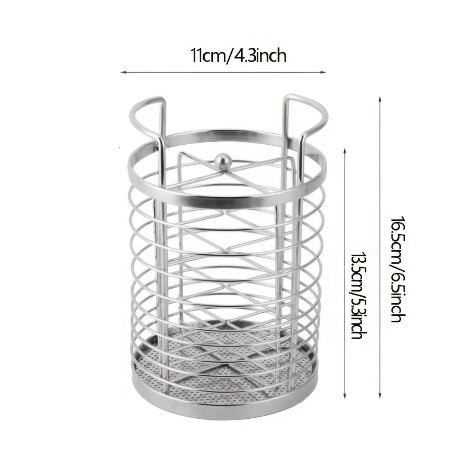 1pc  Iron Chopsticks Cage, Household  Drain Rack, Chopsticks  Rack, Wall Hanging/Table Chopsticks Container, Spoon  Rack, Restau