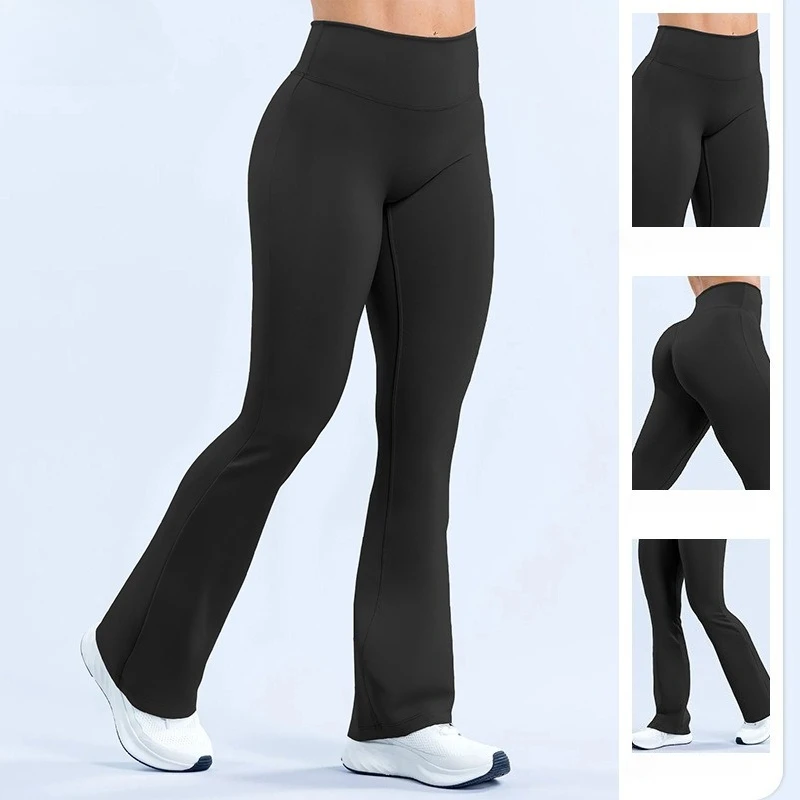 

Спортивные леггинсы Mileegirl Origin: расклешенные брюки для фитнеса, быстросохнущие, для пилатеса, с широкими штанинами, эластичные, для тренировок