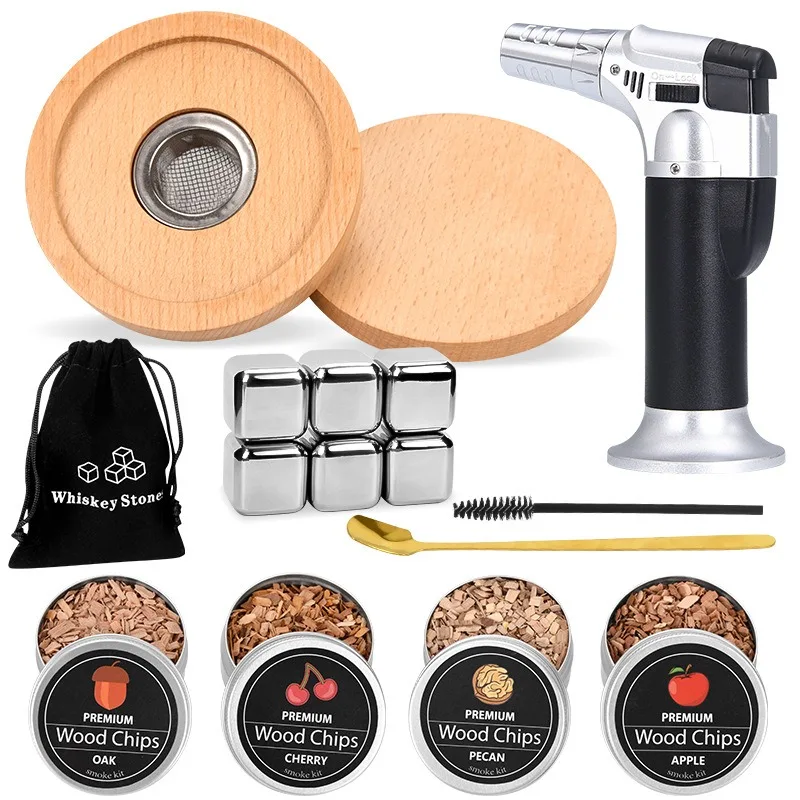 

Whiskey foreign wine flavor sawdust mixer, stainless steel tartar cocktail smoker