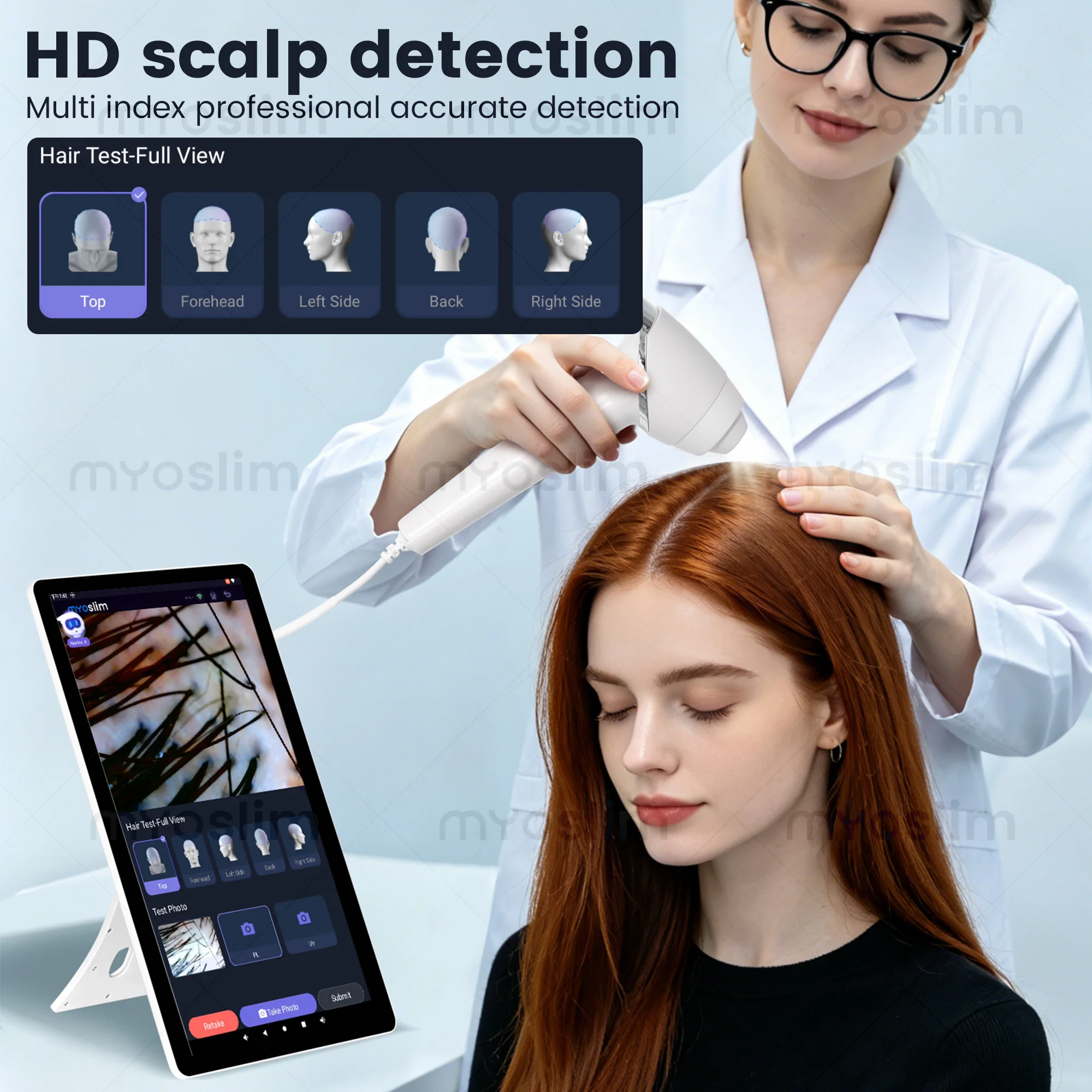 Q1 Pro AISA 3D AI-анализатор состояния кожи лица, сканер-тестер, цифровое зеркало для диагностики кожи, аппарат для анализа кожи лица