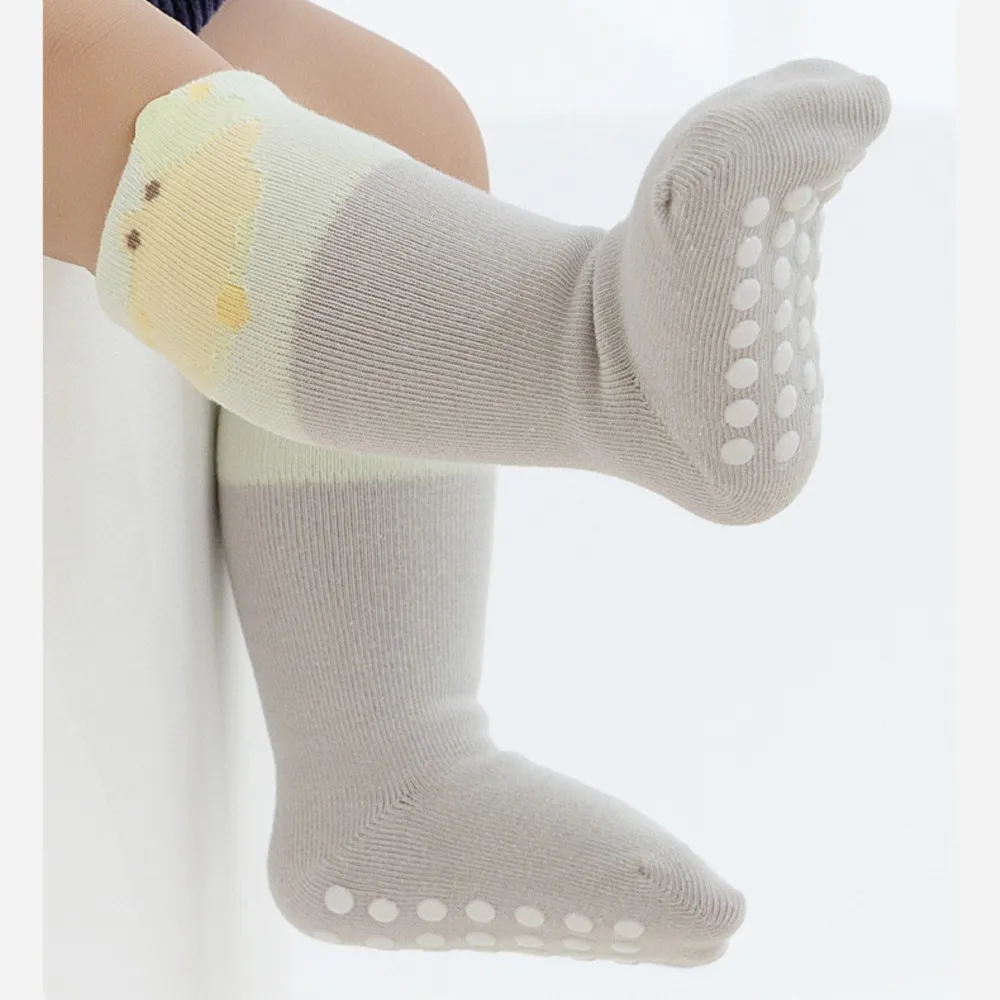 

5Colors Kids Non-slip Socks 5Pairs Cotton Boys and Girls Cute Cartoon Patterned Comfy Breathable Baby Toddler Floor Socks
