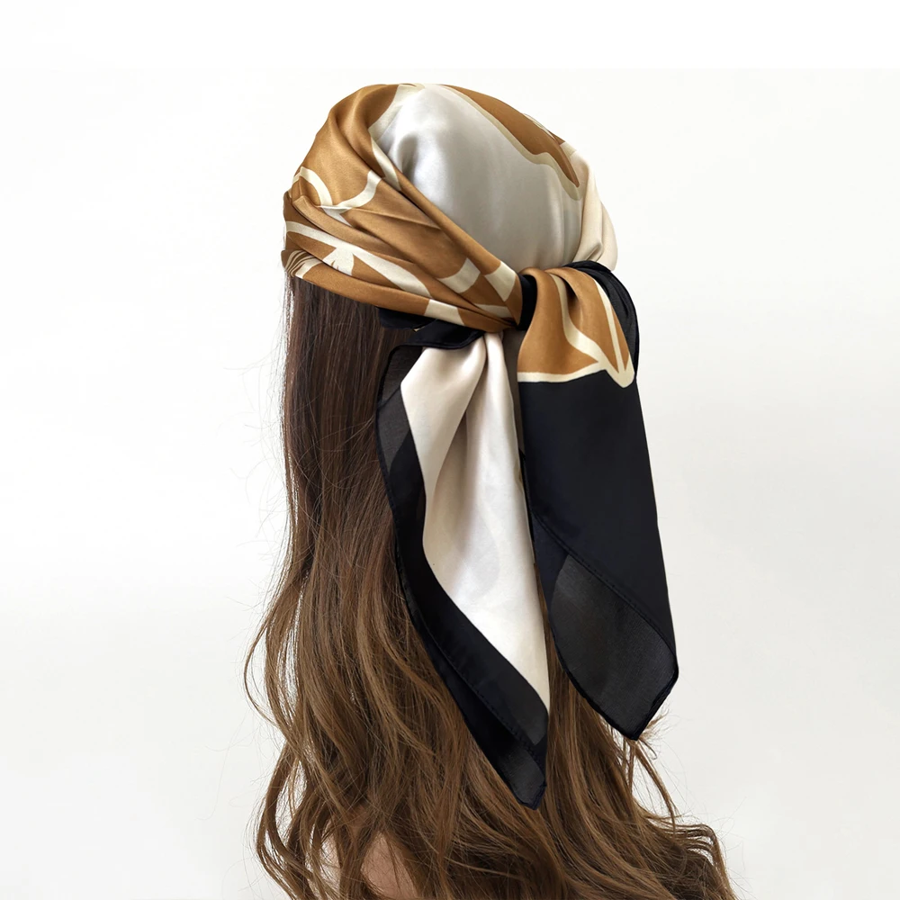

1/10PC Fashion Luxury 70cm Silk Square Scarf Women Satin Shawl Wrap Hijab Echarpe Neck Tie Female Hair Bandana Headkerchief